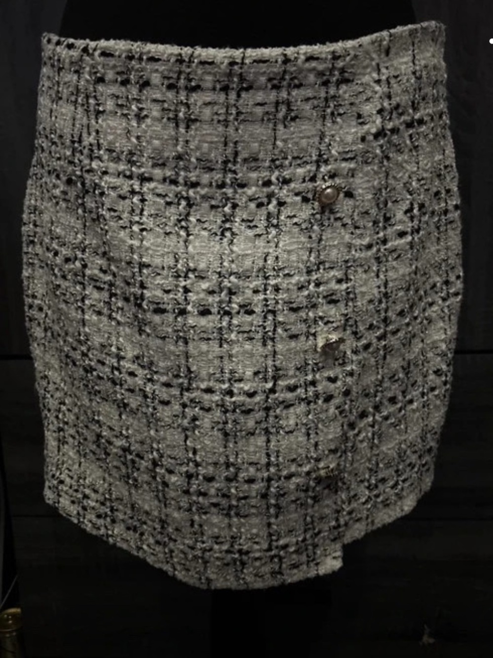 SHEIN Textured Tweed Mini Skirt